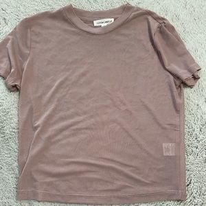 Lavender mesh short sleeve shirt
